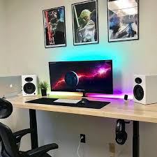 A5 Speaker System Audioengine Desk Setup Gaming Room Setup Desktop Setup