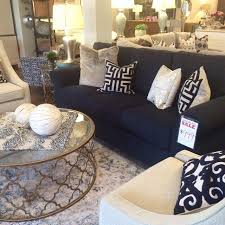 One Of Our Favorite Navy Sofas Could Be Yours For Just Under 1000 Such A Steal Down To Earth Down Navy Sofa Living Room Blue Living Room Blue Sofa Living