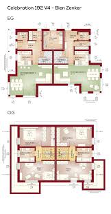 Grundriss Zweifamilienhaus Modern Mit Satteldach Architektur 6 Zimmer 180 Qm Wfl Ohne Keller Erdgeschoss Obergescho Haus Grundriss Haus Architektur Haus