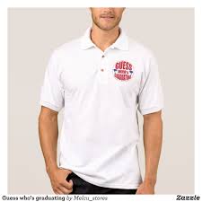 Guess Who S Graduating Polo Shirt Zazzle Com Dog Polo Shirts Mens Polo Shirts Polo Shirt