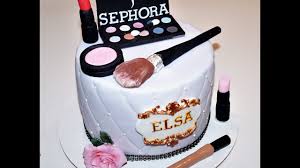 Makeup birthday cakes 20 birthday cake girly cakes cute cakes fondant cakes cupcake cakes victoria secret cake mac cake starbucks birthday. Cake Decorating Tutorials How To Make Fondant Makeup Cake Topper Sugarella Sweets Youtube