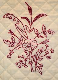 Pink embroidery patchwork quilt product details: Quilting Over Embroidery