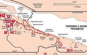 Starved Rock Hiking Map Starved Rock State Park (5.0 Miles; D=5.60) - Dwhike