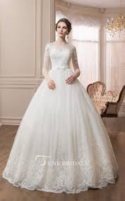 Scoop Long Sleeve Ball Gown Dress With Illusion Sleeves June Bridals In 2020 Spring Bridesmaid Dresses Long Sleeve Ball Gowns Summer Wedding Dress