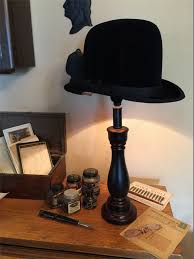 White fabric lamp shade offers a fresh, minimal look. Bowler Hat Lamp Shade Large