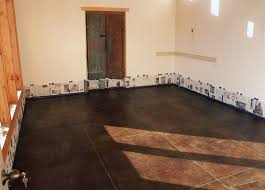 Up To Now Masonite Floor Concrete Stained Floors Flooring Rustic House