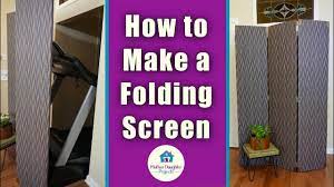 This way you can also move the room divider around. Diy 3 Panel Folding Screen Room Divider Youtube