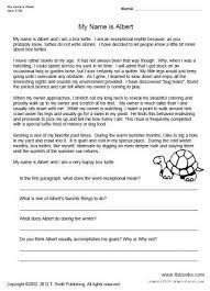 These worksheets cover a range of subjects including measurement, telling time, geometry, division, fractions, and more. My Name Is Albert Reading Comprehension Worksheet Reading Comprehension Worksheets Free Reading Comprehension Worksheets 2nd Grade Reading Comprehension