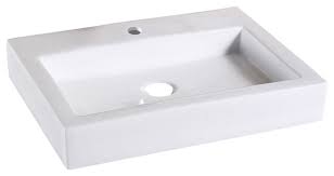flat rectangular ceramic bathroom