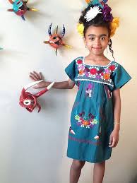 Little Frida Embroidered Mexican Peasant Dress Kids Dress Peasant Dress Little Girl Fashion