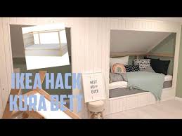 Betten selber bauen die besten ideen und tipps. Ikea Hack Kura Bett Zum Alkoven Bett Mit Kleiderschrank Youtube