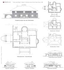 Winslow House Drawings Plan Winslow House Town House Plans Frank Lloyd Wright Architecture