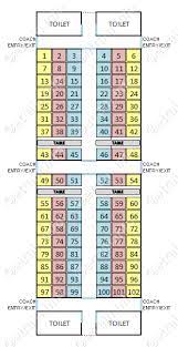 Seat Map Of Ac Chair Car Garib Rath