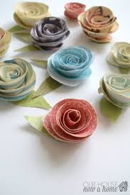 It is time for some diy paper flowers!!! How To Make Wall Art Using Paper Flowers Our House Now A Home