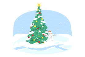 Download Christmas Tree Flat Vector Illustration Graphic By Bsd Studio Creative Fabrica SVG Cut Files