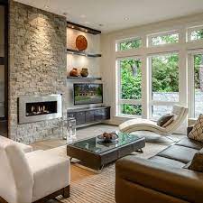 Placing the tv and fireplace in one spot also creates a. 45 Fireplace W Tv At Side Ideas Fireplace Fireplace Design Family Room