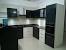 Contemporary Black And White Kitchen Cabinets