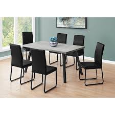 Monarch Specialties 36 Inch X 60 Inch Dining Table In 2020 Grey Dining Tables Minimalist Dining Room Dining Table Black