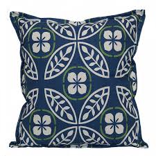 Floral Blue Square Throw Pillow Lowes Com Throw Pillows Outdoor Decorative Pillows Square Throw Pillow