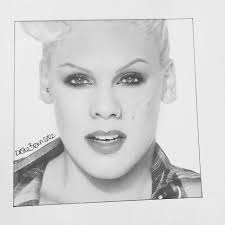 My sketch from a few months ago of P!nk. Took me around 5 days xx