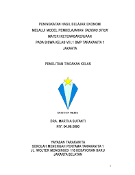 Check spelling or type a new query. Doc Ptk Ips Ekonomi Model Talking Stick Yg Dipakai Kelas Viii 1 1617 2 Doc Martha Sutanti Academia Edu