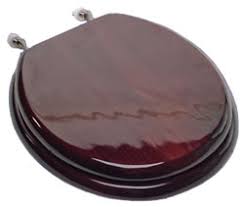 Lighter than solid wood, but with the same look, these seats feature a layer of lovely wood veneer sealed to a composite wood core. Fashionable Solid Wood And Veneer Toilet Seats