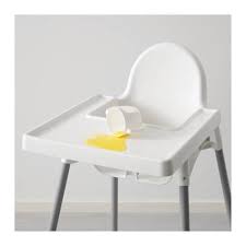Antilop High Chair With Tray White Silver Color Silver Color Ikea Antilop High Chair High Chair Baby High Chair