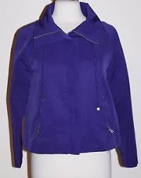 Details About Chicos Womens Full Zip Purple Jacket Size 0 S Small 4