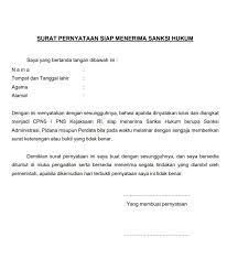 Bersedia mengganti biaya jika mengundurkan diri sebagai cpns, k. Contoh Surat Pernyataan Bersedia Ditempatkan Dimana Saja Untuk Cpns Kemenag Berbagi Contoh Surat Cute766