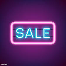 Download Premium Vector Of Blue Sale Neon Sign Vector 519410 Neon Signs Typography Design Quotes Neon Design