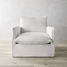 Standard with feather blend cushions. Huntington Slipcovered Swivel Armchair Accent Chair Williams Sonoma