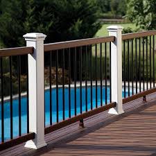 Black Aluminum Deck Railing Baluster Railing Image Gallery Trex Transcend Decksdirect Deck Railing Design Building A Deck Trex Deck Lighting