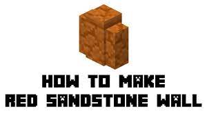 When making sandstone, it is important that the sand is placed in the exact pattern as the image below. Minecraft Survival How To Make Red Sandstone Wall Youtube
