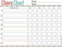 Experienced Free Printable Toddler Chore Chart Toddler Chore