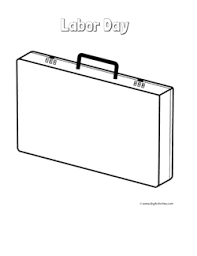 Download briefcase images and photos. Labor Day Coloring Page With A Picture Of A Briefcase To Color Day Coloring Pages Activities For Kids