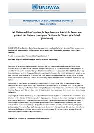 En ce moment, le virus va plus vite que nous et pour le ralentir, on a besoin d'un traitement choc. Document Transcription De La Conference De Presse Near Verbatim