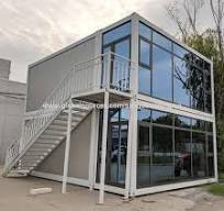 High Quality 40 Ft Flat Pack Living Container Low cost flatpack 2 story  modular quick concrete prefab beach house container