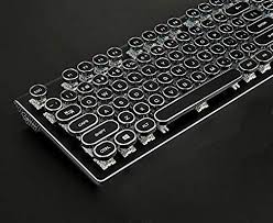 More images for typewriter keyboard for computer » Amazon Com Doublew Typewriter Keyboard With Rgb Led Backlit Blue Switch 104 Keys Anti Ghosting Mechanical Gaming Ke Keyboard Cool Gadgets To Buy Metal Panels