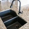 Ravinte commercial matte black kitchen faucet with sprayer single handle spring spout faucets pull down sprayer solid brass kitchen sink faucet farmhouse kitchen faucets. 3