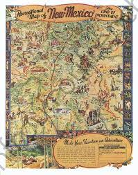 Art Deco Map Of New Mexico Santa Fe Illustration Digital Etsy New Mexico New Mexico Santa Fe New Mexico Map
