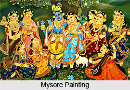 Paintings Of Southern India Details related to famous dances, costumes, chaam dance, painted scrolls, etc.