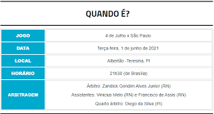 0 4 de julho é um time interessante, não pense que eles não irão atacar o são paulo, porque vão. Nio3h Sp63adm