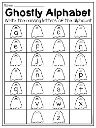 Alphabet Worksheet For Kindergarten Halloween Theme This Kindergarten Halloween Workshee Halloween Worksheets Halloween Kindergarten Kindergarten Worksheets