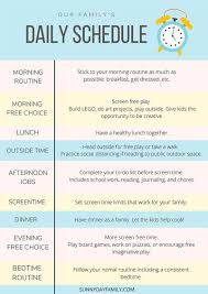 A Realistic Schedule For Kids At Home During A Shutdown Free Printable Guide For Moms In 2020 Kids Schedule Kids Summer Schedule Daily Schedule Kids
