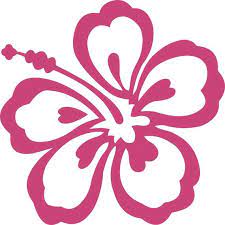 Hibiscus Flower Vinyl Vehicle Decal Tropical Flower Etsy In 2021 Flower Clipart Flower Silhouette Hawaiian Flowers