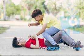 Discover millions of stock images, photos, video and audio. Asian Boy Student Or Children Getting Bullied On Outdoor Stock Photo Royalty Free Image Id 100602788