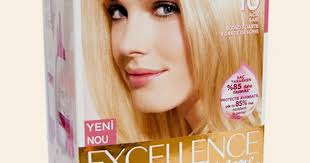 Loreal Paris Excellence Creme Sac Boyasi 10 Acik Sari Sac Boyasi Paris Sac
