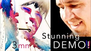 Eudes Correia Stunning Improvised Portrait Watercolor Watercolor Eyes Watercolor Lessons Watercolor