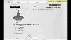 We did not find results for: 33 Soal Cerita Luas Permukaan Brsl Luas Karton Untuk Membuat Topi Matematika Un Smp 2019 Youtube