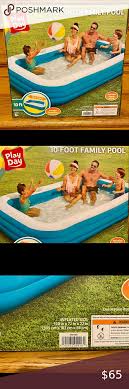 Inflatable 10 Foot Family Pool In 2020 Family Pool Pool Inflatable